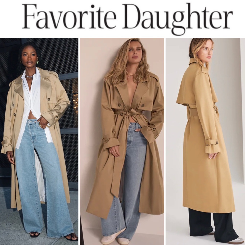 Favorite Daughter The Charles Trench sz M in Sand Color 398$ NWT